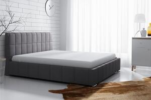Čalouněná manželská postel 180x200 ZANDRA - šedá