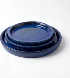 Podmiska pod květináč - Majorellová modř 21 cm