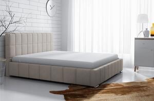 Čalouněná manželská postel 180x200 ZANDRA - béžová