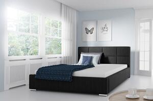 Čalouněná manželská postel 180x200 YSOBEL - černá
