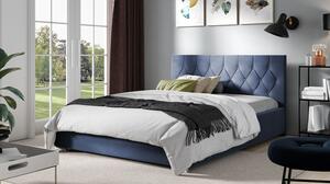 Čalouněná jednolůžková postel 120x200 SENCE 3 - modrá