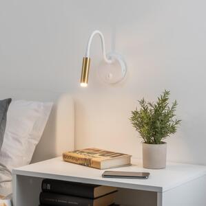 Brilagi - LED Stmívatelná flexibilní nástěnná lampa MAYA 1xG9/4W/230V bílá/zlatá