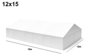 TENTino Velkokapacitní párty stan 12x15 m Varianta: BAZAROVÝ BÍLÝ