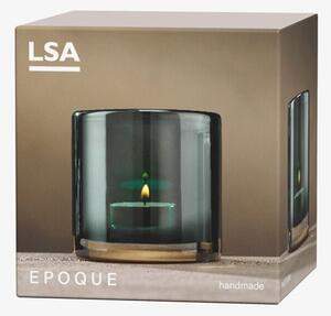 Svícen na čajovou svíčku Epoque, v. 8,5 cm, lesklý tyrkys - LSA international