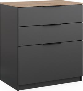Kredenc Vicco Betti Anthracite/Sonoma 50 x 90 cm, Model 40611