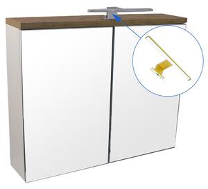 Comodo Zrcadlová skříňka Orion W 80 ZS LED-G s osvětlením Any LED 30 G, zlatá