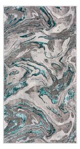 Šedo-modrý koberec Flair Rugs Marbled, 80 x 150 cm