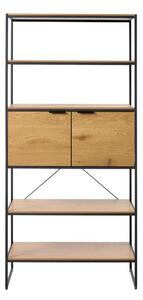 Knihovna v dekoru dubu v přírodní barvě 90x190x40 cm Cesura – Unique Furniture