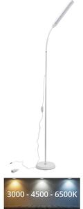 LED Stmívatelná stojací lampa SIGNUS LED/10W/230V 3000/4500/6500K bílá