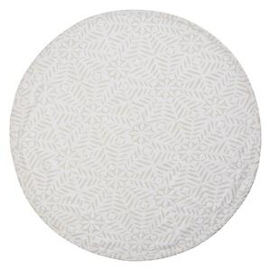 Koberec pod vánoční stromek Gift Off-white Ø 120 cm