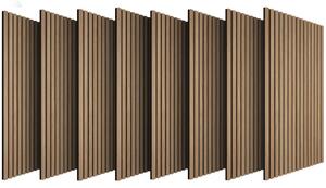 Tectake Akustické panely Sonic Wall IV v dřevěném vzhledu - dub