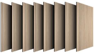 Tectake Akustické panely Sonic Wall IV v dřevěném vzhledu - Světlý dub