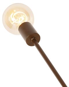 Industriální závěsná lampa tmavě bronzová 6-světelná - Sydney