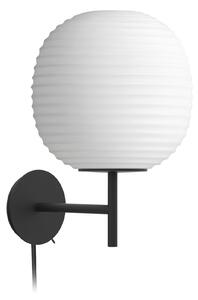 NEW WORKS Nástěná lampa Lantern, Black / White Opal
