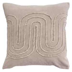 Povlak COTTON VELVET meandry béžová 45 x 45 cm