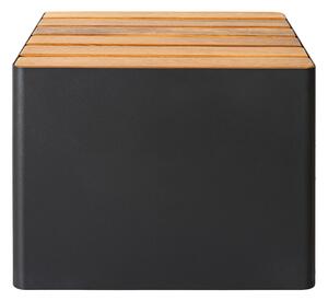 Venkovní stolička WOODGREEN, více variant - Hobby Flower Barva: černá/tmavé dřevo