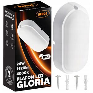 Přisazené stropní LED svítidlo 24W - neutrální bílá BERGE