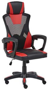 Kancelářská židle IGNIS Umělá kůže Červená