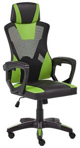 Kancelářská židle IGNIS Umělá kůže Limetková