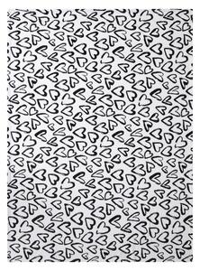 Livarno® Hebká deka, 150 x 200 cm (srdce/bílá) (100397481001)
