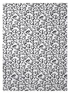 Livarno® Hebká deka, 150 x 200 cm (srdce/bílá) (100397481001)