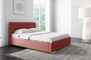 Elegantní čalouněná postel Leis 200x200, červená