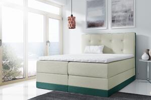 Jednoduchá čalouněná postel Tory 120x200, zelená