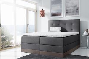 Jednoduchá čalouněná postel Tory 120x200, hnědošedá