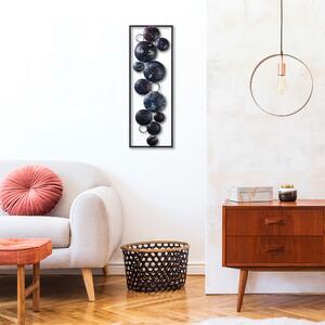 ASIR Nástěnná dekorace kov OHRANIČENÝ VESMÍR černý 32  x 90 cm