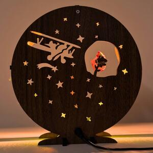 Stmívatelná LED stolní lampa s motivem Malého prince | Sentop LED0575-WENGE