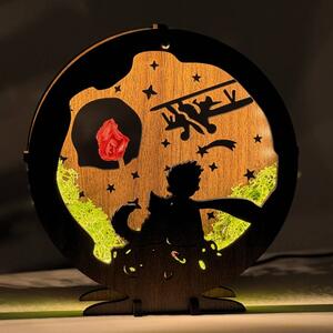Stmívatelná LED stolní lampa s motivem Malého prince | Sentop LED0575-WENGE