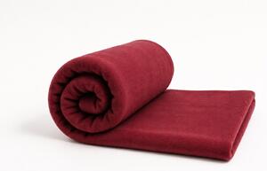 Jahu Deka fleece uni 150 x 200 cm Barva: vínová