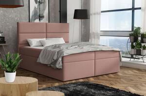 Elegantní postel 180x200 ZINA - růžová 1