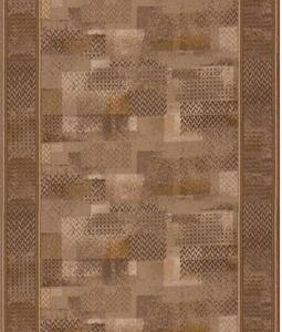 Associated Weavers, Protiskluzový běhoun na míru Tribe 44 hnědý, šíře 100 cm, hnědá, chodba / předsíň