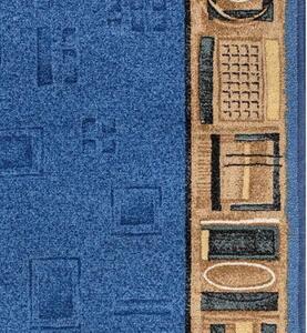 Associated Weavers, Protiskluzový běhoun na míru Jena 77, šíře 67 cm, modrá, chodba / předsíň