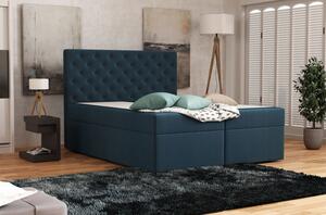 Elegantní čalouněná postel 180x200 ALLEFFRA - modrá 5
