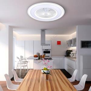 BRILAGI - LED Stmívatelné svítidlo s ventilátorem RONDA LED/65W/230V bílá + DO BG0232