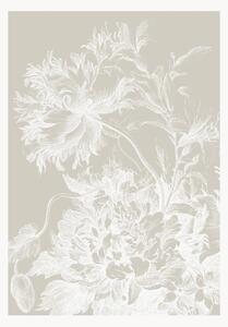 Tapeta Engraved Flowers