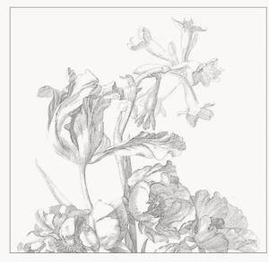 Tapeta Engraved Flowers