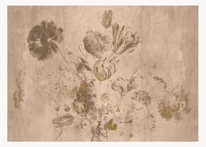 Vliesová tapeta's vysokým leskem Fresco Flowers