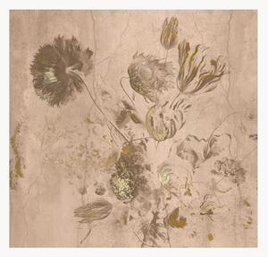 Vliesová tapeta's vysokým leskem Fresco Flowers