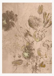 Vliesová tapeta's vysokým leskem Fresco Flowers