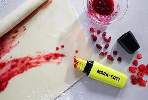 Kuchyňský štětec, mašlovačka se zásobníkem MARK-EAT! OTOTO Design (Barva - limetková neonová, plast, silikon)