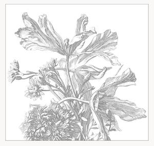 Tapeta Engraved Flowers