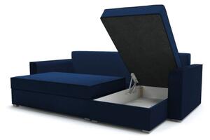Rohová rozkládací sedačka JANA - modrá