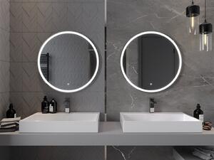 Mexen Gobi, LED kulaté koupelnové zrcadlo s podsvícením 70 cm, 6000K, ochrana proti zamlžování, 9801-070-070-611-00