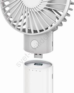 Platinet Nabíjecí ventilátor s powerbankou 4000 mAh/3,7V microUSB PL0271