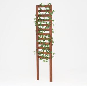 Homerzo Zahradní truhlík s treláží pro popínavé rostliny 36,5 x 140 cm, vertikální - hnědá