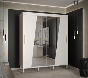 Šatní skříň Abi Calipso Rho Barva korpusu: Černá, Rozměry: 120 cm, Dveře: Černá + zrcadlo