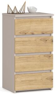 Ak furniture Komoda CL4 40 cm kašmír/dub Artisan